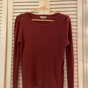 Pink cropped sweater